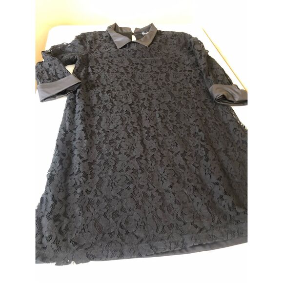 FOREVER 21 Black 3/4 Sleeve Lined Lace Dress Size S - Picture 10 of 12